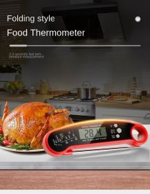 Folding style food thermometer