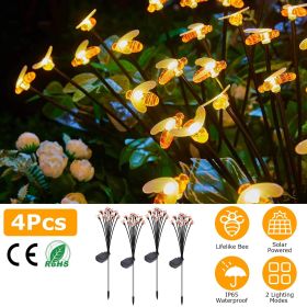 4 pack of lights contain 40 lifelike lovely bees
