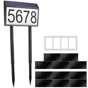 Solar address sign for yard