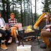 Charcoal grill with 3-in-1 design