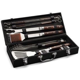 Spatula Grill Tongs Chef's Fork Set of 4 Skewers Grill