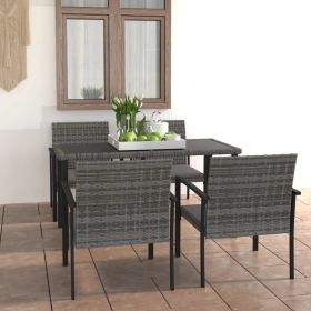 Patio table with 4 chairs and cushions