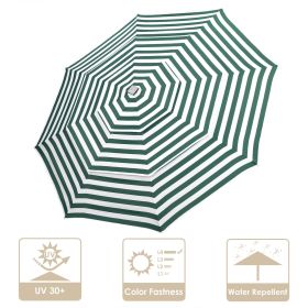 Universal Cover Replacement - 10 Ft 3-Tier Patio Umbrella Replacement Canopy fits 10ft 3-tier umbrella with 8ribs