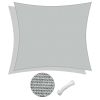 Decorative & Effective Shading - 23x22 ft Rectangle Triangle Sun Shade Sail