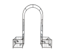 Elegant garden arch