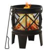 Rustic-style fire pit