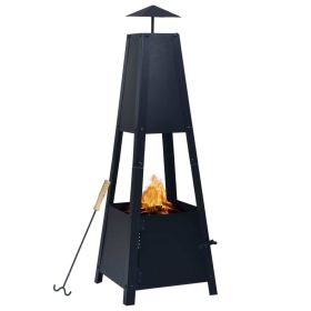 Classic pyramid shaped fire pit