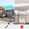 Decorative & Effective Shading - 12x12 ft Square Sun Shade Sail