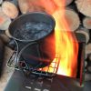 Wood burning grill