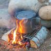 Wood burning grill