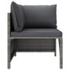 Poly rattan patio garden lounge set.