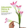 LIFELIKE LILY FLOWER SOLAR GARDEN LIGHTS