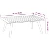 Solid acacia wood garden lounge set with cushions.