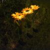 Solar LED sunflower lights