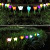 Solar garden tulip flower lights