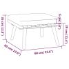 Solid acacia wood garden lounge set with cushions.