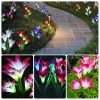 LIFELIKE LILY FLOWER SOLAR GARDEN LIGHTS
