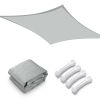 Decorative & Effective Shading - 23x22 ft Rectangle Triangle Sun Shade Sail