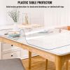 42x80 in / 107x203 cm transparent table cover