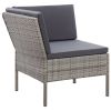 6 piece PE rattan patio sofa set