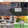 Solar address sign for yard