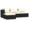 Trendy patio lounge set