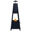 Classic pyramid shaped fire pit