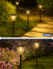 Solar outdoor courtyard garden with decorative light-controlled lawn lights