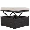 U_Style Outdoor Patio Rectangle Daybed with Retractable Canopy, Wicker Furniture Sectional Seating with Washable Cushions, Backyard, Porch