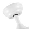 52 in. Outdoor/Indoor Integrated Light Kit Glam Matte White Ceiling Fan with 5 Revesible Plywood Blades, Remote Control