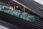 Rectangular gas fire pit table