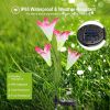 LIFELIKE LILY FLOWER SOLAR GARDEN LIGHTS