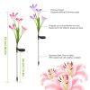 LIFELIKE LILY FLOWER SOLAR GARDEN LIGHTS