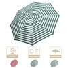 Universal Cover Replacement - 10 Ft 3-Tier Patio Umbrella Replacement Canopy fits 10ft 3-tier umbrella with 8ribs