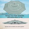 Universal Cover Replacement - 10 Ft 3-Tier Patio Umbrella Replacement Canopy fits 10ft 3-tier umbrella with 8ribs