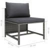 Poly rattan patio garden lounge set.