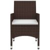 Stylish patio dining set 1 x Table4 x Chair4 x Seat cushion