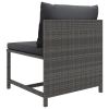 Poly rattan patio garden lounge set.