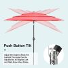 Double side patio umbrella