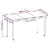 Stylish patio dining set 1 x Table4 x Chair4 x Seat cushion