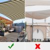 23x22 ft Rectangle Triangle Sun Shade Sail