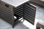Rectangular gas fire pit table