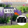 Solar address sign for yard