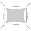 Decorative & Effective Shading - 16x12 ft Rectangle Sun Shade Sail