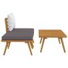 Garden lounge set with cushions
