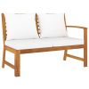 Solid acacia wood frame 4 piece patio lounge set