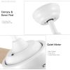52 in. Outdoor/Indoor Integrated Light Kit Glam Matte White Ceiling Fan with 5 Revesible Plywood Blades, Remote Control