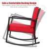 PE rattan wicker rocking chair