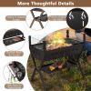 Charcoal grill with 3-in-1 design