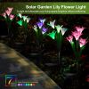LIFELIKE LILY FLOWER SOLAR GARDEN LIGHTS
